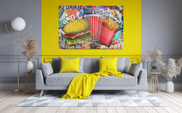 Acrylic Modern Wall Art Fast Food - Pop Art Series - Acrylic Wall Art - Picture Photo Printing Artwork - Multiple Size Options - egraphicstore