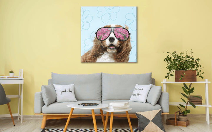 Acrylic Glass Frame Modern Wall Art, Cavalier King - Portait Pet Series - Interior Design - Acrylic Wall Art - Picture Photo Printing Artwork - Multiple Size Options - egraphicstore