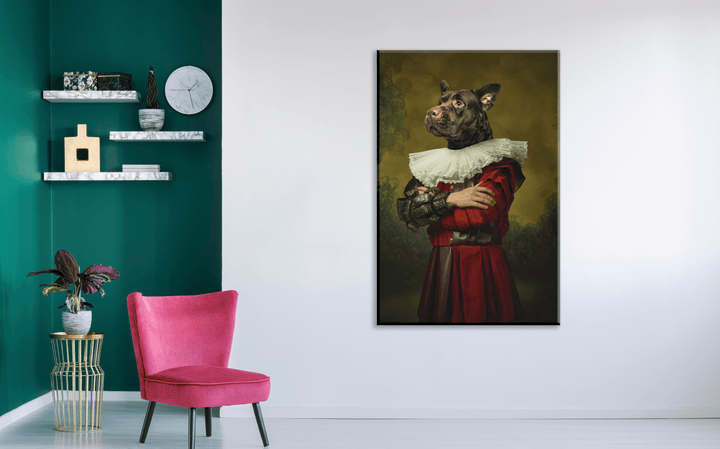 Acrylic Glass Frame Modern Wall Art, Medieval Royalty Persons - Portait Pet Series - Interior Design - Acrylic Wall Art - Picture Photo Printing Artwork - Multiple Size Options - egraphicstore