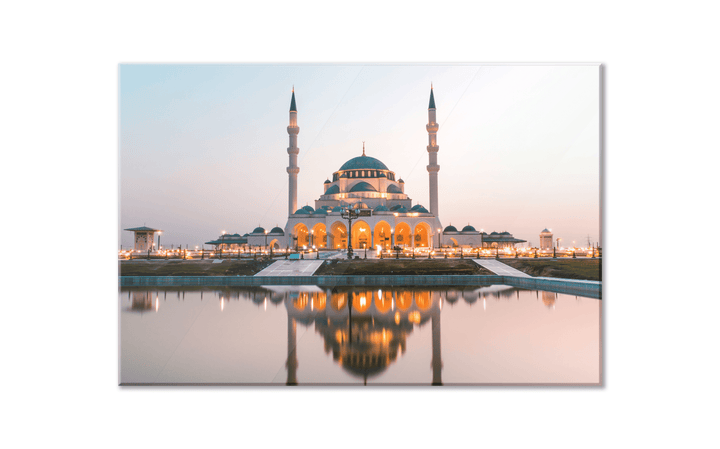Acrylic Glass Frame Modern Wall Art, Sharjah New Mosque - Religion Series - Interior Design - Acrylic Wall Art - Picture Photo Printing Artwork - Multiple Size Options - egraphicstore