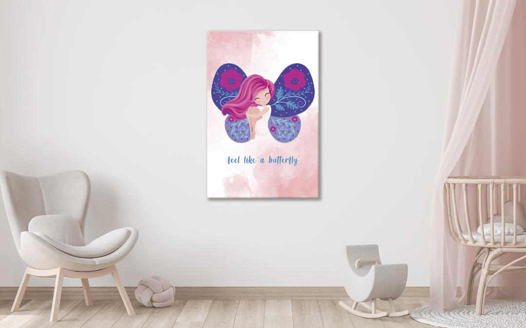Acrylic Frame Modern Fairy Wall Art - Girly Series - Interior Design - Acrylic Wall Art - Photo Printing - Multiple Size Options - egraphicstore