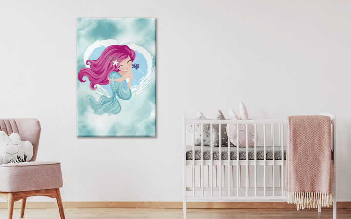 Acrylic Frame Modern Mermaid Wall Art - Girly Series - Interior Design - Acrylic Wall Art - Photo Printing - Multiple Size Options - egraphicstore
