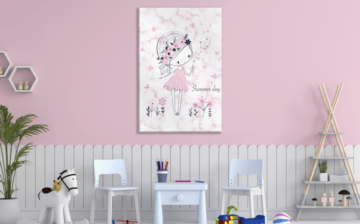 Acrylic Frame Modern Wall Art Doll Summer Day - Girly Series - Interior Design - Acrylic Wall Art - Photo Printing - Multiple Size Options - egraphicstore