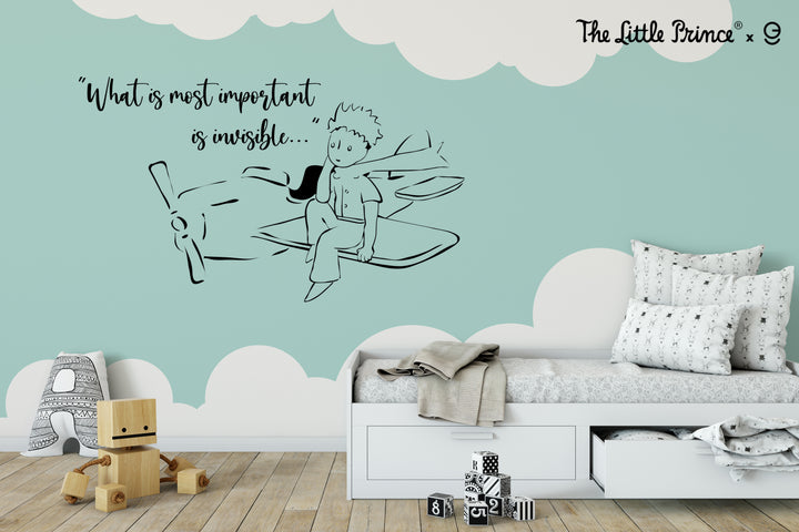 Little Prince Wall Decal - EGD X The Little Prince Series - Prime Collection - Baby Girl or Boy - Nursery Wall Decal for Baby Room Decorations - Mural Wall Decal Sticker (EGDLP016) - egraphicstore