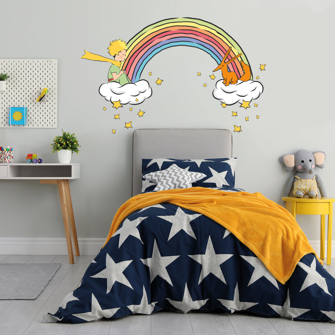 The Little Prince Wall Decal - EGD X The Little Prince Series - Prime Collection - Baby Girl or Boy - Nursery Wall Decal for Baby Room Decorations - Mural Wall Decal Sticker (EGDLP014) - egraphicstore