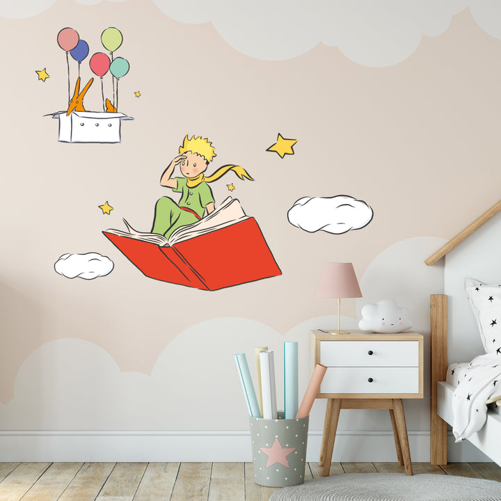 The Little Prince Wall Decal - EGD X The Little Prince Series - Prime Collection - Baby Girl or Boy - Nursery Wall Decal for Baby Room Decorations - Mural Wall Decal Sticker (EGDLP012) - egraphicstore