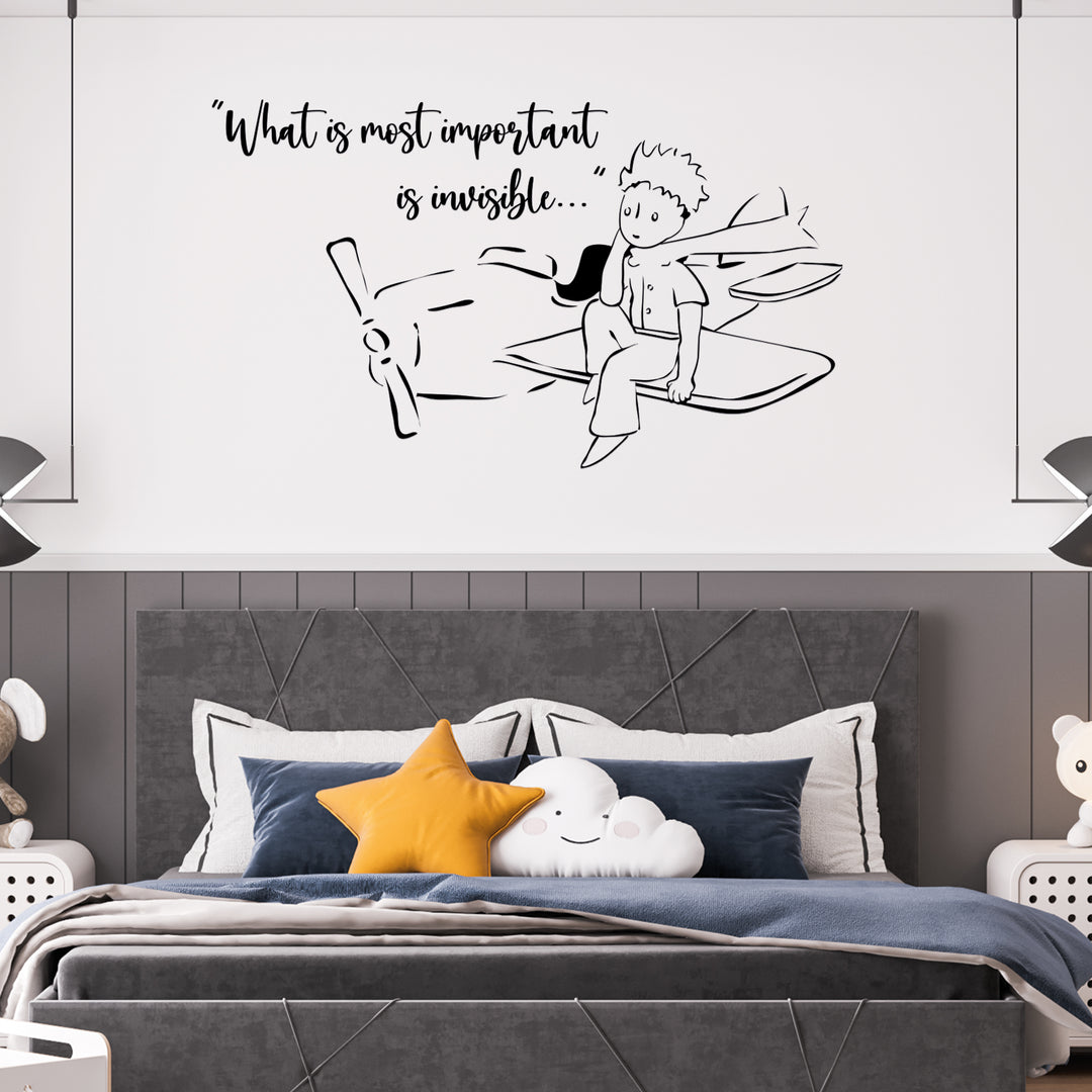 Little Prince Wall Decal - EGD X The Little Prince Series - Prime Collection - Baby Girl or Boy - Nursery Wall Decal for Baby Room Decorations - Mural Wall Decal Sticker (EGDLP016) - egraphicstore