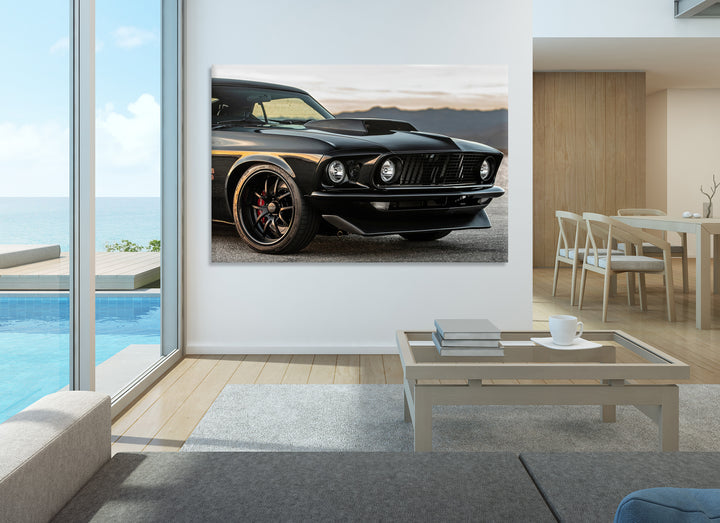 Acrylic Glass Frame Modern Wall Art Sports Car At Sunset - Emblematic Cars Series - Interior Design - Acrylic Wall Art - Picture Photo Printing Artwork - Multiple Size Options - egraphicstore