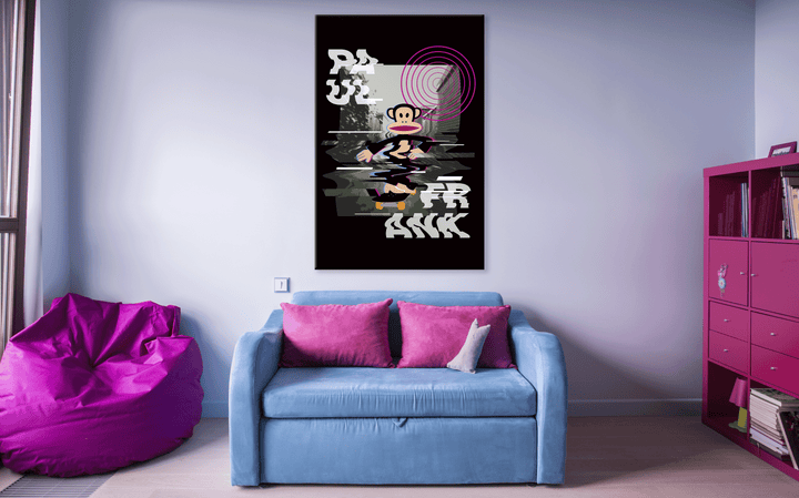 Paul Frank Acrylic Frame Modern Wall Art - EGD X Paul Frank Series - Prime Collection - Interior Design - Acrylic Wall Art - Picture Photo Printing Artwork - Multiple Size Options (EGDPF028) - egraphicstore