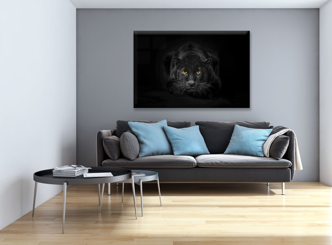 Acrylic Modern Wall Art Panter - Animals In The Wild Black and White Series - Interior Design NFT - Acrylic Wall Art - Picture Photo Printing Artwork - Multiple Size Options - egraphicstore